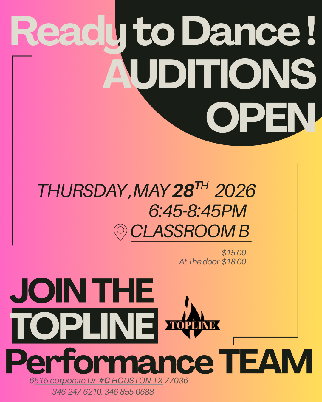 Topline Audition Fee